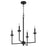 Quorum Eldorado 4Lt Chandelier, Matte Black