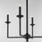 Quorum Eldorado 4Lt Chandelier, Matte Black