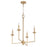Quorum Eldorado 4Lt Chandelier, Aged Brass