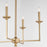 Quorum Eldorado 4Lt Chandelier, Aged Brass