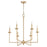 Quorum Eldorado 6Lt Chandelier, Aged Brass