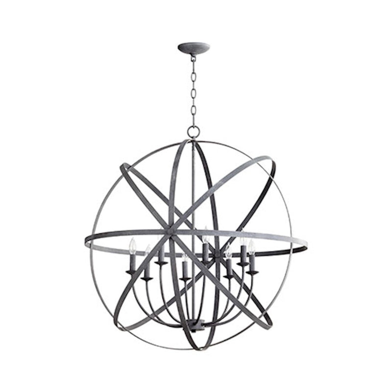 Quorum Celeste 8 Light Sphere, Zinc