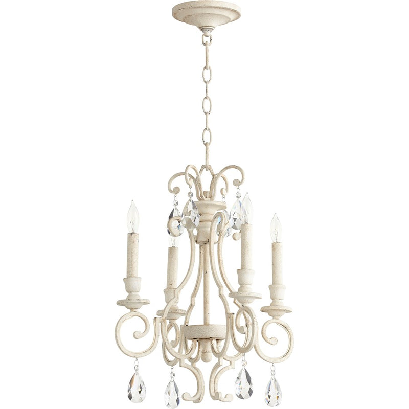 Quorum Ansley 4 Light 16' Chandelier, Persian White