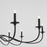 Quorum Maryse 10Lt Chandelier, Matte Black