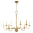 Quorum Maryse 9Lt Chandelier, Aged Brass - 6021-9-80