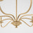 Quorum Maryse 9Lt Chandelier, Aged Brass
