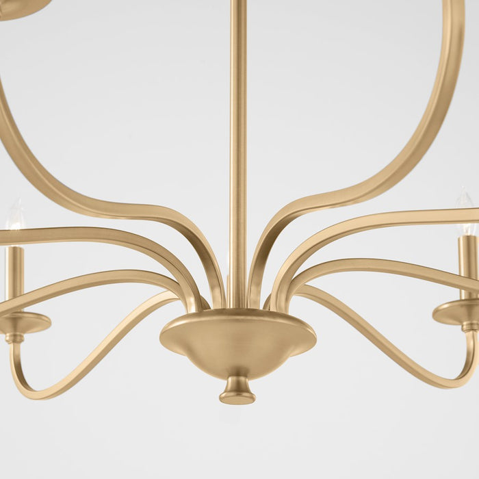 Quorum Maryse 9Lt Chandelier, Aged Brass