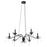 Quorum Lorelei 6Lt 36" Chandelier, Matte Black - 603-6-59