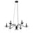 Quorum Lorelei 6Lt 36" Chandelier, Matte Black