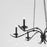 Quorum Lorelei 6Lt 36" Chandelier, Matte Black