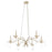 Quorum Lorelei 6Lt 36" Chandelier, Aged Silver Leaf - 603-6-60