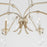 Quorum Lorelei 6Lt 36" Chandelier, Aged Silver Leaf