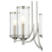 Quorum Collins 5 Light Chandelier, Satin Nickel