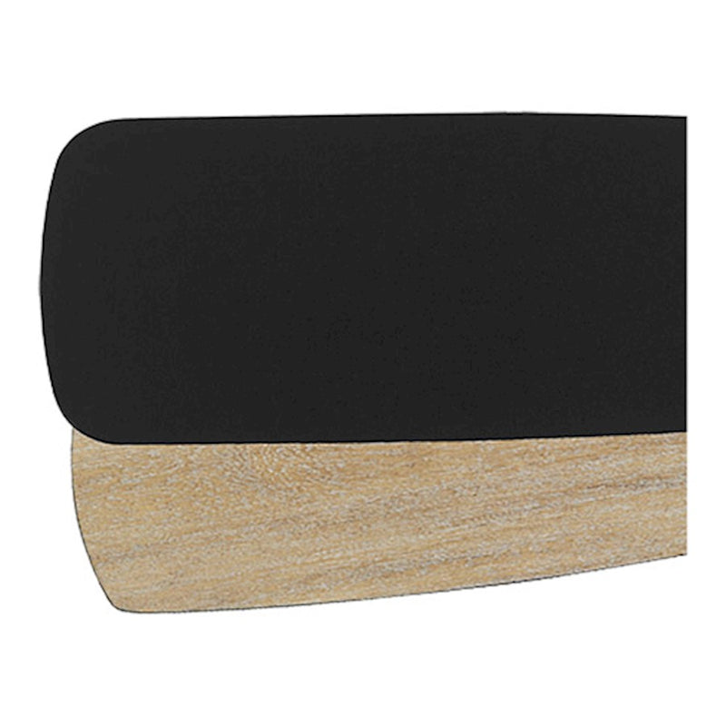 Quorum Type 9-60 Breeze Fan Blades, Matte Black/Weathered Oak