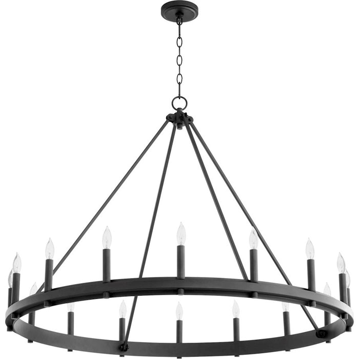 Quorum Aura Chandelier, Noir