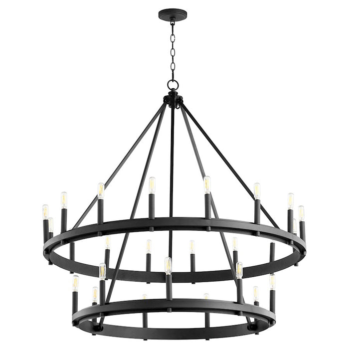 Quorum Aura Chandelier, Noir