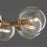 Quorum Rovi 8 Light Linear Chandelier, Aged Brass/Clear