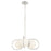 Quorum Belmont 3Lt Chandelier, Polished Nickel/Satin Opal