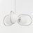 Quorum Belmont 3Lt Chandelier, Polished Nickel/Satin Opal