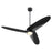 Quorum Brisa 60" 3 Blade Patio Fan, Matte Black
