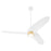 Quorum Brisa 60" 3 Blade Patio Fan, Studio White/Aged Brass