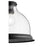 Quorum 1 Light 13.25" Pendant With Ring, Noir/Clear Seeded