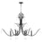 Quorum Majesty 6Lt Chandelier, Matte Black - 620-6-59