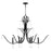 Quorum Majesty 6Lt Chandelier, Matte Black