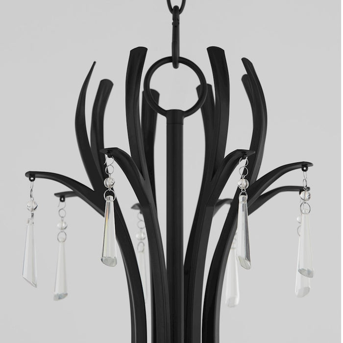 Quorum Majesty 8Lt Chandelier, Matte Black