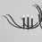 Quorum Majesty 8Lt Chandelier, Matte Black