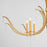 Quorum Majesty 8Lt Chandelier, Gold Leaf