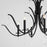 Quorum Majesty 6Lt Ellipse Chandelier, Matte Black