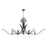 Quorum Majesty 8Lt Ellipse Chandelier, Matte Black - 621-8-59