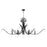 Quorum Majesty 8Lt Ellipse Chandelier, Matte Black