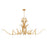 Quorum Majesty 8Lt Ellipse Chandelier, Gold Leaf