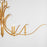 Quorum Majesty 8Lt Ellipse Chandelier, Gold Leaf
