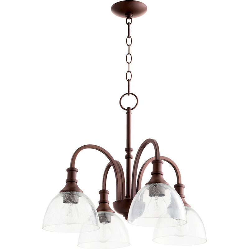 Quorum Richmond Clear/Seed Nook-in Oiled Bronze
