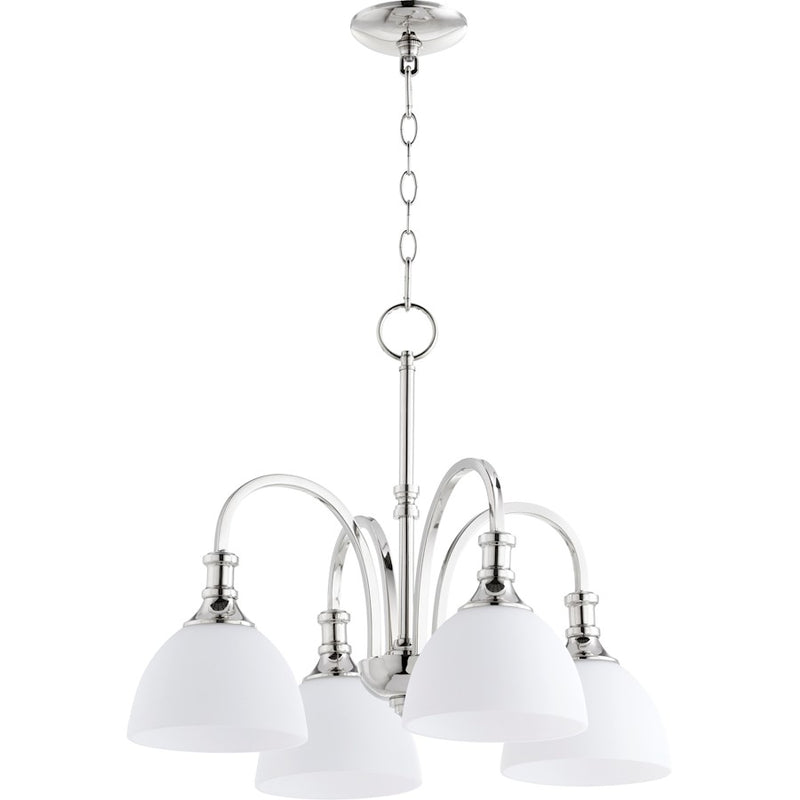 Quorum Richmond 4 Light 23' Nook Light, Polished Nickel