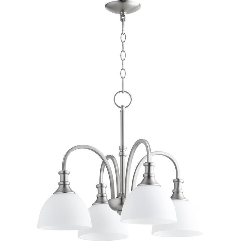 Quorum Richmond 4 Light 23' Nook Light, Satin Nickel
