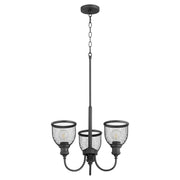 Quorum Omni 3 Light Chandelier, Noir
