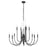 Quorum Summit 12Lt Chandelier, Textured Black