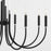 Quorum Summit 12Lt Chandelier, Textured Black