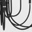 Quorum Summit 12Lt Chandelier, Textured Black