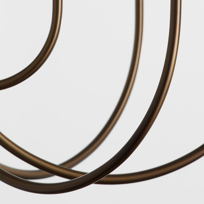 Quorum Summit 12Lt Chandelier, Dark Brass