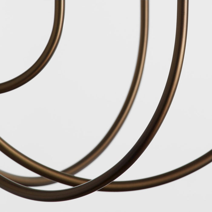 Quorum Summit 12Lt Chandelier, Dark Brass