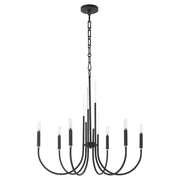 Quorum Summit 6Lt Chandelier, Textured Black - 6223-6-69