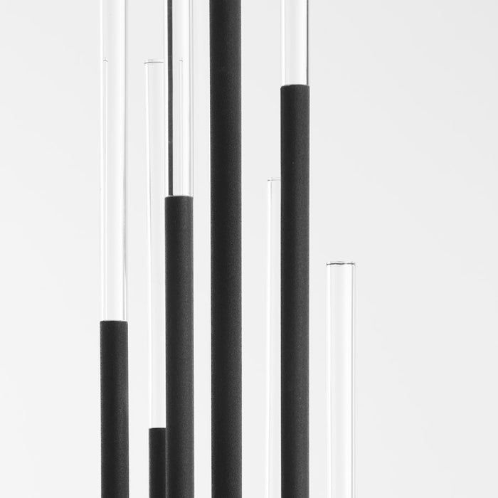 Quorum Summit 6Lt Chandelier, Textured Black