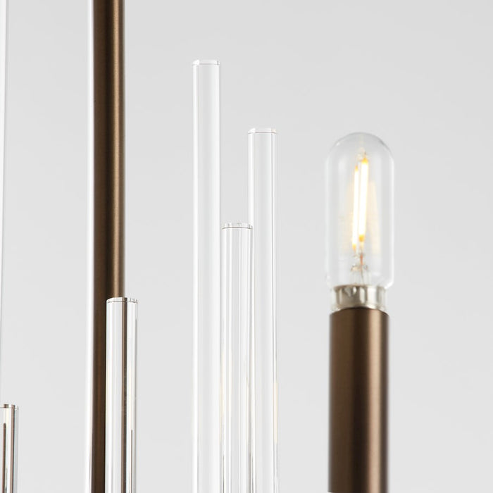 Quorum Summit 6Lt Chandelier, Dark Brass