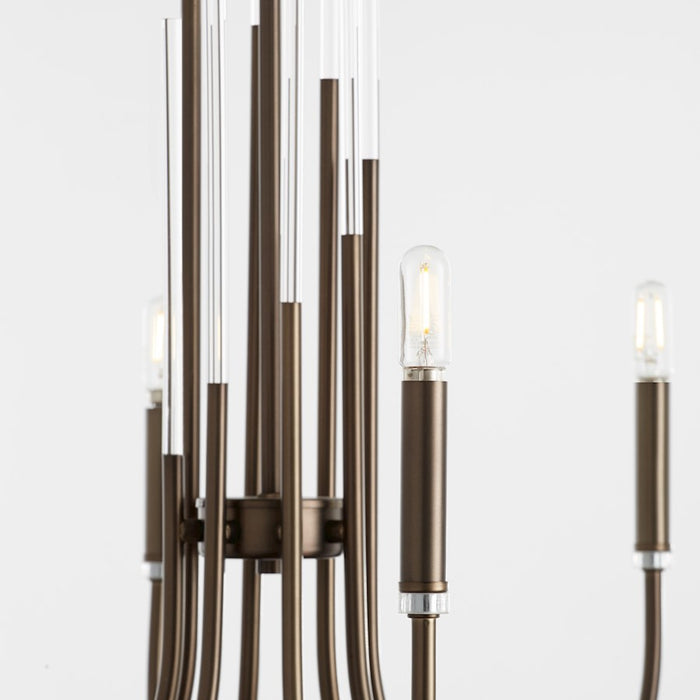 Quorum Summit 6Lt Chandelier, Dark Brass