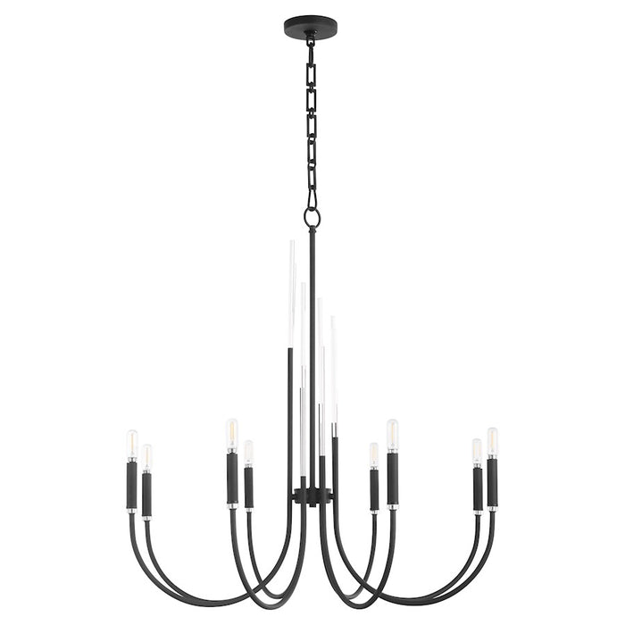 Quorum Summit 8Lt Chandelier, Textured Black - 6223-8-69